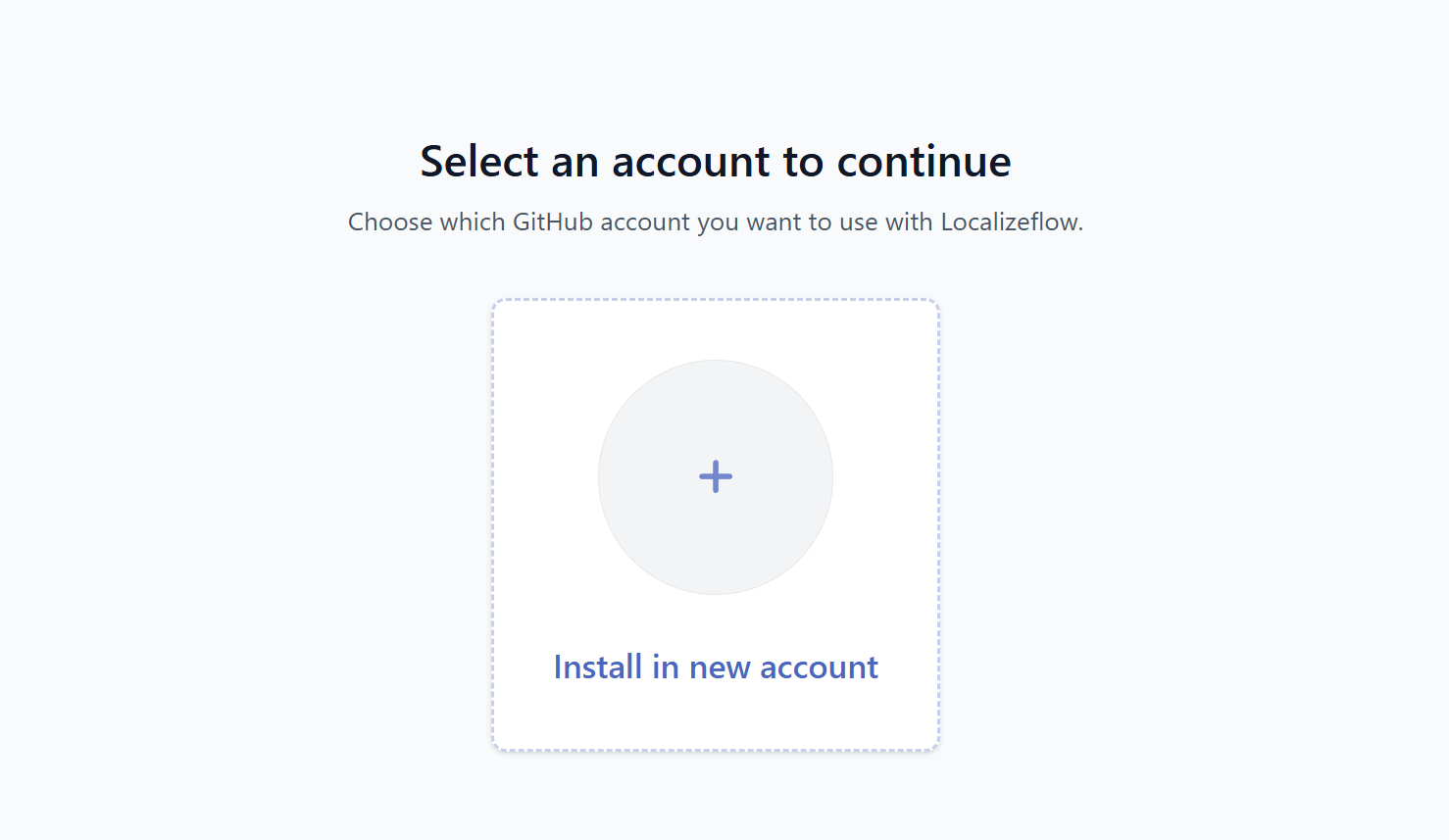 install new account